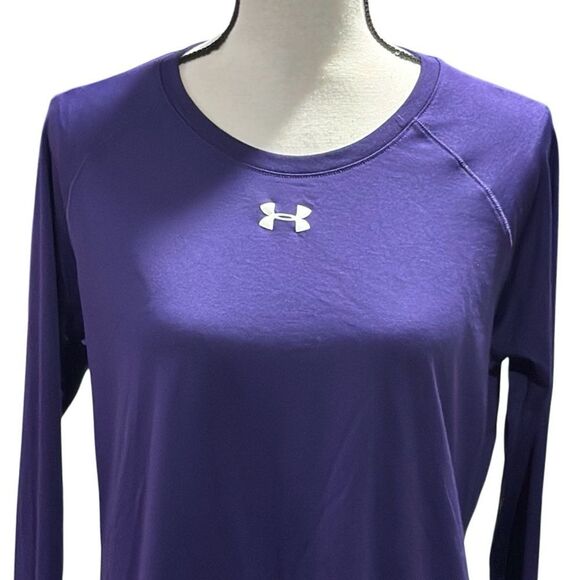 Under Armour Women's Deep Purple Long Sleeve Tee - Picture 2 of 4